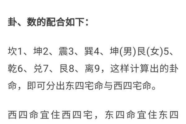 东四命与西四命的区别:命理中的神秘世界探索 东四命与西四命的区别:命理中的神秘世界探索