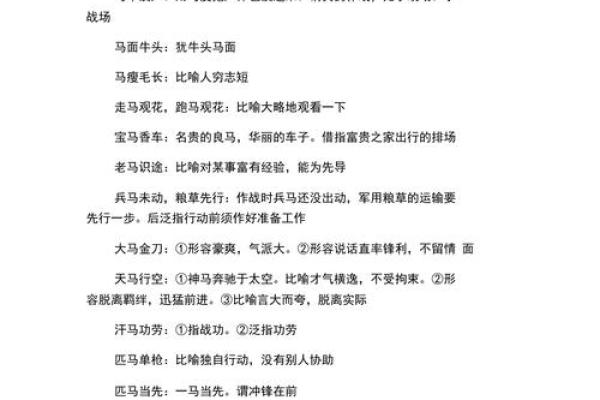 深入探讨：根据生肖与命理解读的成语大全集