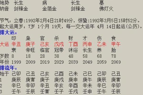 阴历1992年的命运解析：你的生命密码解读与运势指南