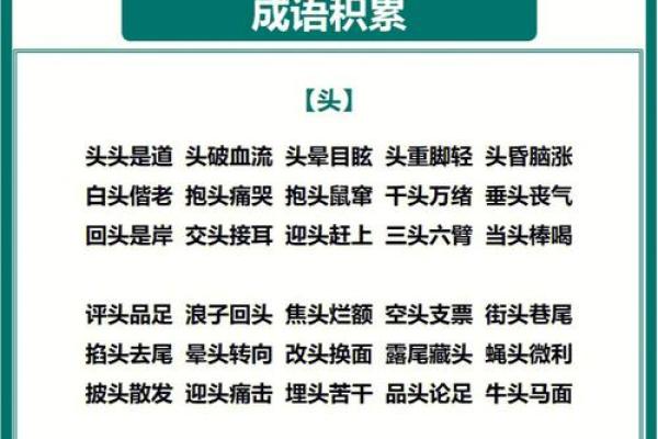 为什么命成语：揭示中华文化的智慧与魅力