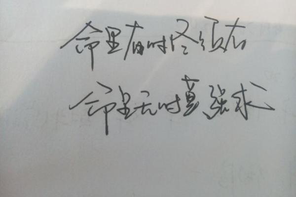 命里有时终须有,命里无时莫强求的哲思启示 命里有时终须有,命里无时莫强求的哲思启示