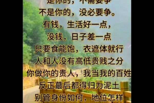 命有贵贱，贵命的深意与生活的选择