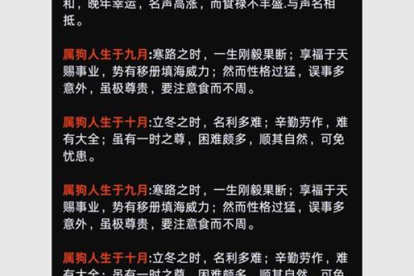 属狗下午出生的命格解析：你的命运如何？