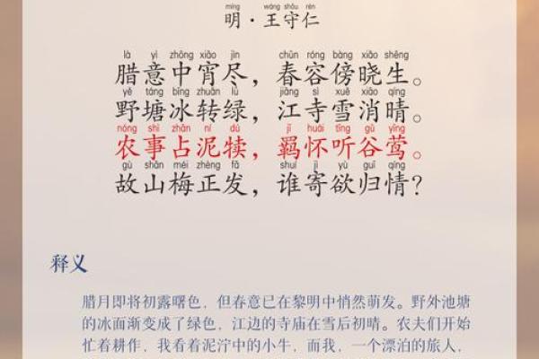 人生到立春日，四季更替何所望？