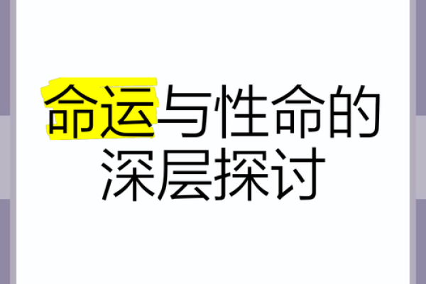 探讨三命与二命的区别：命理学中的深邃智慧与独特视角