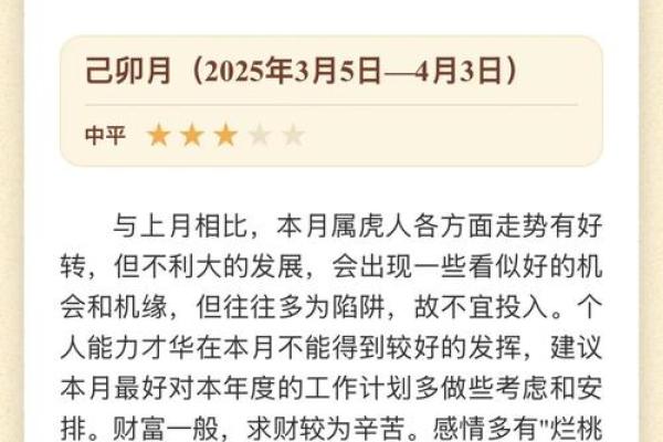 42岁虎年生人的命运解析：探索属虎人的性格与运势