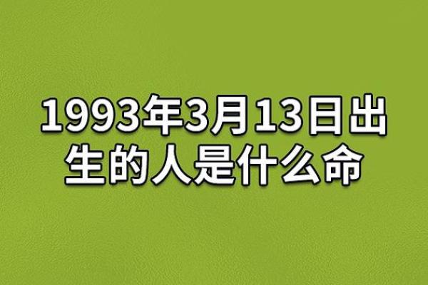 1993年正月十三日出生的命运与性格解析