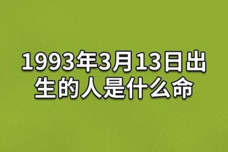 1993年正月十三日出生的命运与性格解析