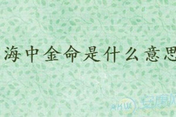 木牛之命与海中金命的命理解析:缺什么该如何弥补? 木牛之命与海中金命的命理解析:缺什么该如何弥补?