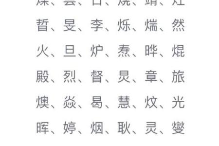 火命人士的名字选择：什么字能带来好运与幸福？