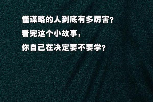 谋略：在生活中掌握命运的艺术与智慧