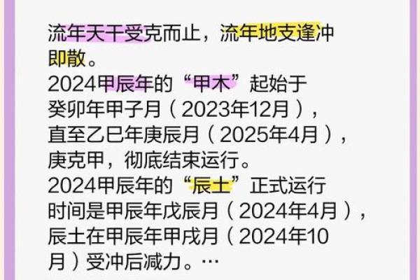 2024甲辰年命理解析：理清五行，探索人生机遇与挑战