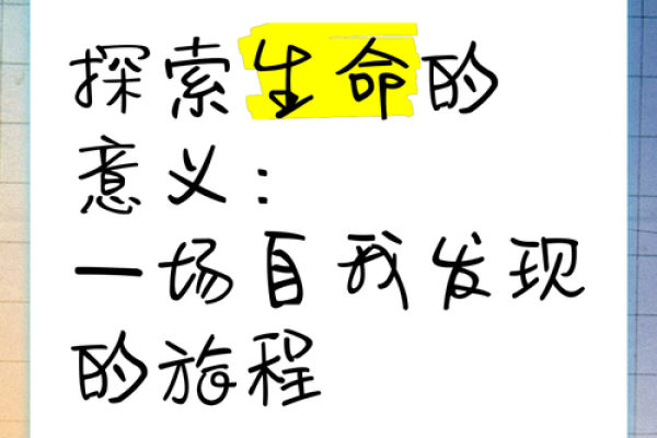 探索生命的意义：每个人都在寻找的答案