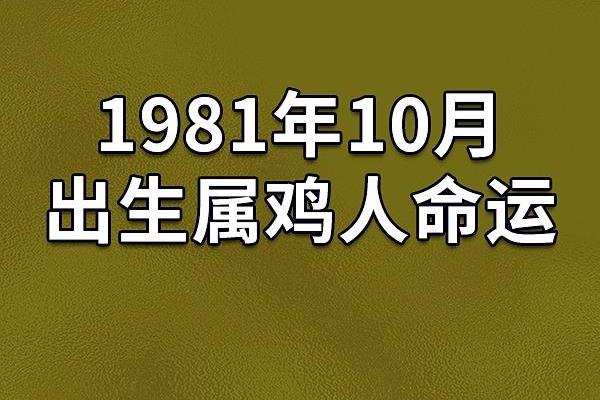 1981年属鸡男的命运启示：从人生历程看生肖鸡的特质与运势