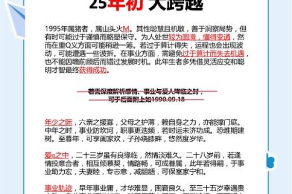 1995年出生的猪：命运与性格的深刻解析