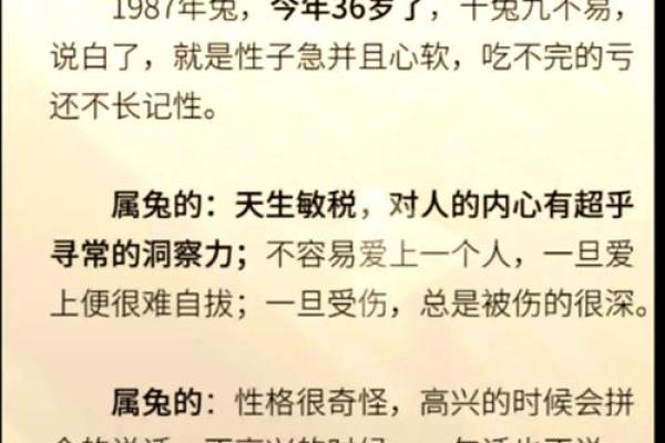 2023兔年：36岁属什么命，探讨命运与个性的新视角