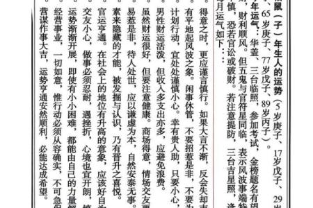 1984年鼠人的命理与人生：把握机遇，拥抱未来