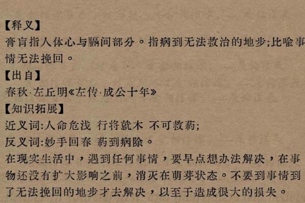 请查成语“什么其什么命”的深刻意义与启示